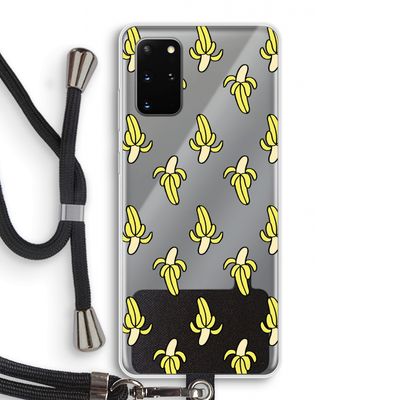 Bananas: Samsung Galaxy S20 Plus Transparant Hoesje met koord
