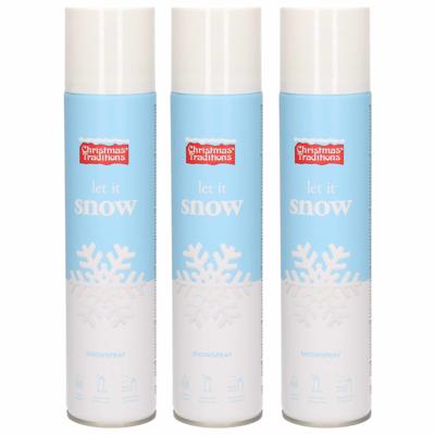Sneeuwspray - 3x - bus 300 ml - spuitsneeuw - kunstsneeuw - nepsneeuw