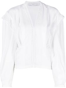 IRO blouse Elea à détail en dentelle - Blanc