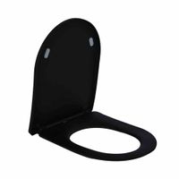 AQS Toiletzitting Vera Shade Fit Met Deksel Met Soft Close Mat Zwart Boss & Wessing