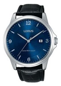 Horlogeband Lorus VJ42-X041 / RS909CX9 / RQ169X Leder Zwart 20mm