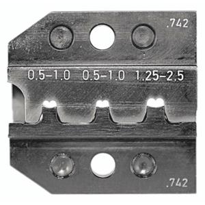 Rennsteig Werkzeuge 624 742 3 0 Krimpinzet Ongeïsoleerde platte connectoren 0.5 tot 2.5 mm² Geschikt voor merk Rennsteig Werkzeuge PEW 12