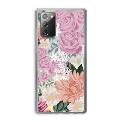 Kindness matters: Samsung Galaxy Note 20 / Note 20 5G Transparant Hoesje