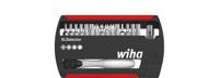 Wiha Bitset XLSelector Standard 25 mm assorti 18-delig met bitratel 1/4" C6,3 - 36951 - 36951