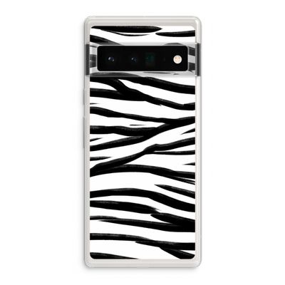 Zebra pattern: Google Pixel 6 Pro Transparant Hoesje