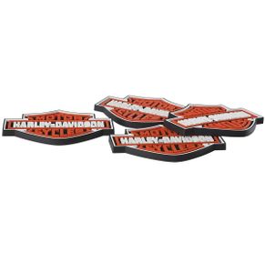 Harley-Davidson Bar & Shield Rubberen Onderzetters Set (4)