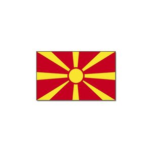 Vlag Macedonie 90 x 150 cm feestartikelen