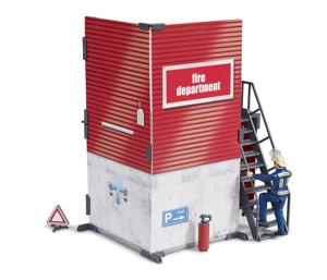 bruder Bworld Brandweerkazerne met brandweerman 62702 decors
