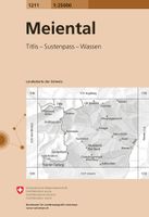 Wandelkaart - Topografische kaart 1211 Meiental | Swisstopo - thumbnail