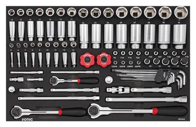 Sonic Doppenset 1/4", 3/8" & 1/2", Metrisch 93-delig 309302