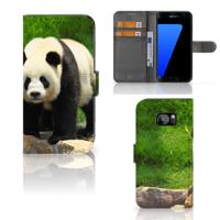 Samsung Galaxy S7 Edge | Telefoonhoesje | Met pasjeshouder | Panda