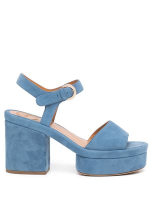 Chloé sandales Odina 85 mm en daim - Bleu