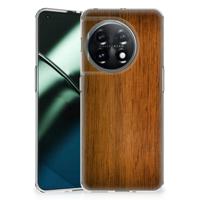 OnePlus 11 | Bumper Hoesje | Donker Hout