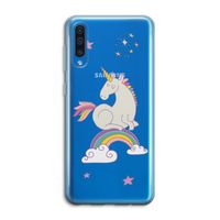 Regenboog eenhoorn: Samsung Galaxy A50 Transparant Hoesje Regenboog eenhoorn: Samsung Galaxy A50 Transparant Hoesje