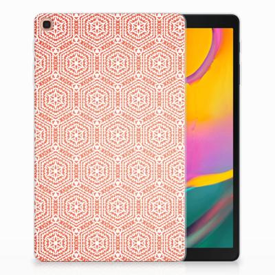 Samsung Galaxy Tab A 10.1 (2019) Hippe Hoes Pattern Orange