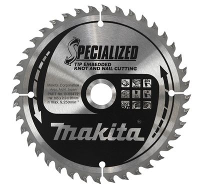 Makita B-40602 Specialized Cirkelzaagblad - 216 x 30 x 24T - Hout / Epoxy / Aluminium / Kunststof
