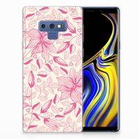 Samsung Galaxy Note 9 TPU Case Pink Flowers - thumbnail