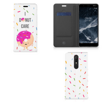 Nokia 5.1 (2018) Flip Style Cover Donut Roze