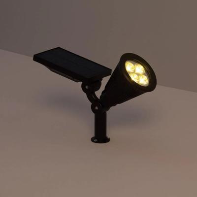 Solar grondspot led buitenlamp IP65 zwart (warm wit 2800K - 3000k)