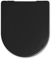 Tweedekans Saqu toiletbril met softclose en quickrelease 37,2x41,8cm zwart 06804