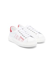 DSQUARED2 KIDS baskets Icon à logo imprimé - Blanc