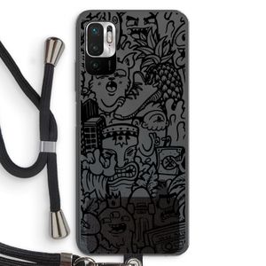 Vexx Black Mixtape: Xiaomi Redmi Note 10 5G Transparant Hoesje met koord