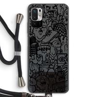 Vexx Black Mixtape: Xiaomi Redmi Note 10 5G Transparant Hoesje met koord