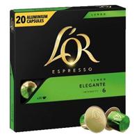 Koffiecups L&apos;Or espresso Lungo Elegante 20 stuks