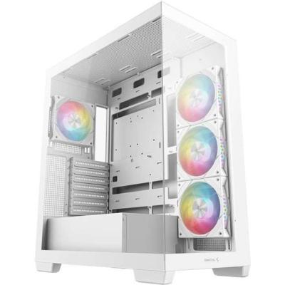 Behuizing zonder voeding - DEEPCOOL CG580 4F - Mid-tower - E-ATX-formaat - Wit