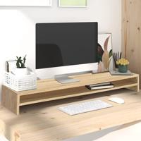 Monitorstandaard 100x24x13 cm bewerkt hout sonoma eikenkleurig