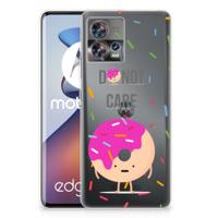 Motorola Edge 30 Fusion | Siliconen Case | Donut Roze