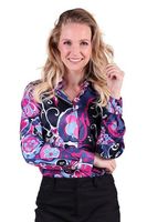 Roar Art deco purple shirt dame