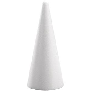 Piepschuim kegel - wit - H21 cm - styropor vormen - Hobby/diy - knutselmateriaal