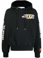 Heron Preston hoodie à logo imprimé - Noir - thumbnail