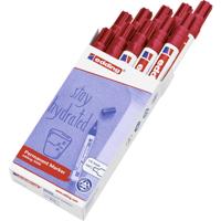 Edding 4-3000002 Permanent marker Rood Watervast: Ja