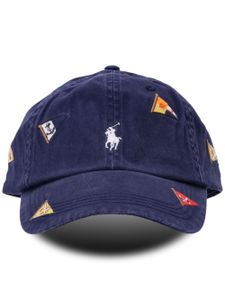 Polo Ralph Lauren casquette à broderies - Bleu