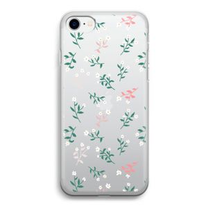 Small white flowers: iPhone SE 2020 Transparant Hoesje