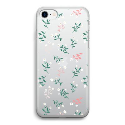 Small white flowers: iPhone SE 2020 Transparant Hoesje