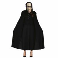 Halloween horror verkleedkleding set - Frankenstein masker - Cape zwart met capuchon