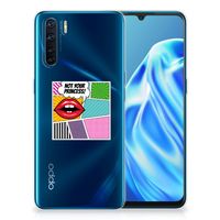 OPPO A91 Silicone Back Cover Popart Princess