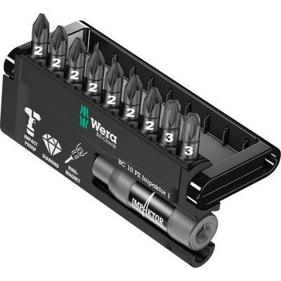 Wera Bit-Check 10 PZ Impaktor 1 bitset
