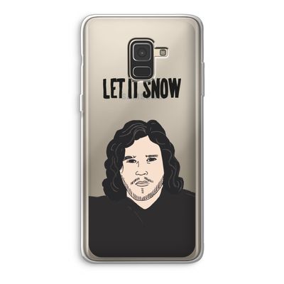 Let It Snow: Samsung Galaxy A8 (2018) Transparant Hoesje
