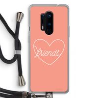 Friends heart: OnePlus 8 Pro Transparant Hoesje met koord