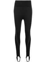 Wolford legging imprimé à détails sous-pieds - Noir