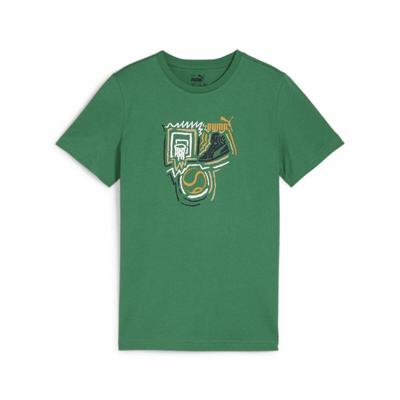 T-Shirt met Korte Mouwen voor kinderen Puma Graphic - Maat: 11-12 Jaar