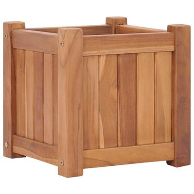 Plantenbak verhoogd 30x30x30 cm massief teakhout