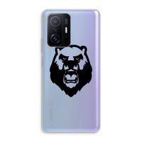 Angry Bear (black): Xiaomi 11T Transparant Hoesje