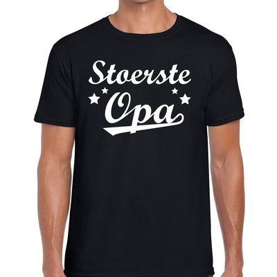 Stoerste opa cadeau t-shirt zwart heren Stoerste opa cadeau t-shirt zwart heren