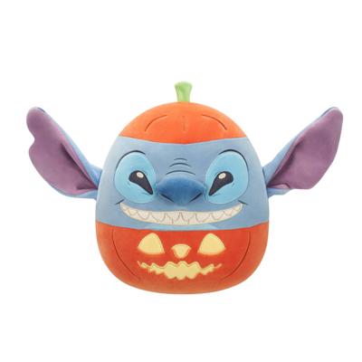 Squishmallows halloween Stitch-knuffel in een pompoen - 19 cm