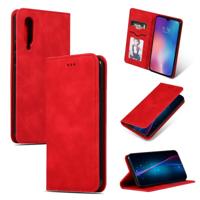 Retro huid feel Business magnetische horizontale Flip lederen case voor Xiaomi 9 (rood)